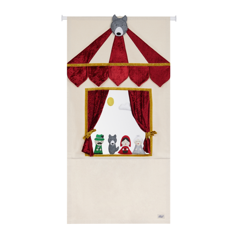 Théâtre de marionnettes — Bordeaux et or