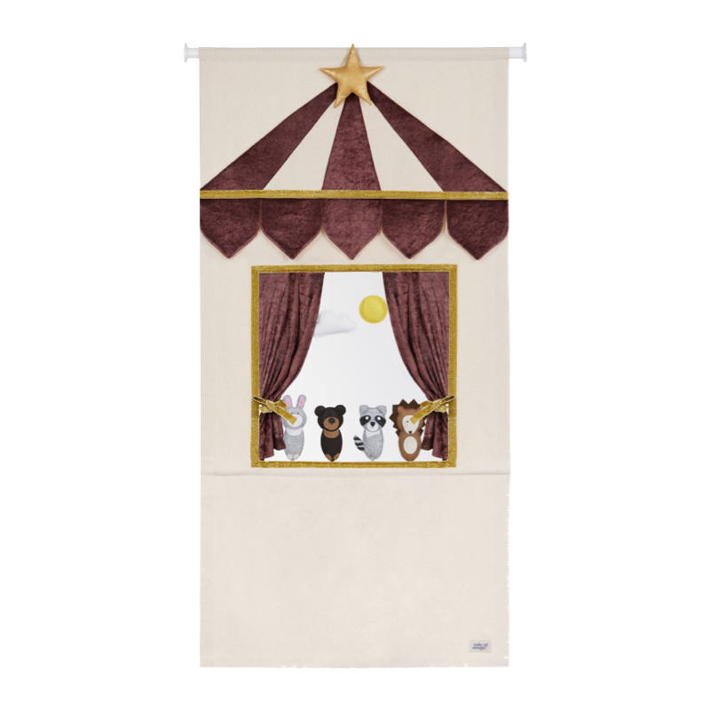 Théâtre de marionnettes — Brun et or